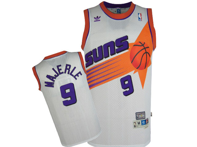  NBA Phoenix Suns 9 Dan Majerle Throwback Swingman White Jersey